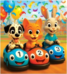 Wooden Puzzle Happy Race 20 Pieces WOODEN CITY