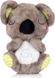 Plush breathing musical toy koala beige