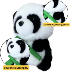Plišana panda s bambusom 18 cm