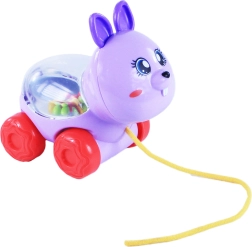 Coniglietto trainabile con palline colorate