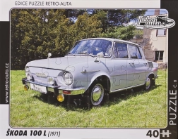 Puzzle RETRO-AUTA Škoda 100 L 40 elementów