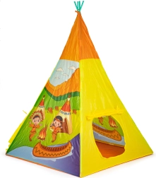 Kids Teepee Tent IPLAY with Native American motifs