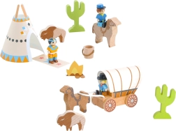 Jeujura Wooden Figures Wild West