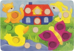 GOKI Jeu d’insertion avec dé En couleurs