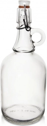 Bouteille en verre avec clip 1 l