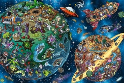 Puzzle Treflíci in Space