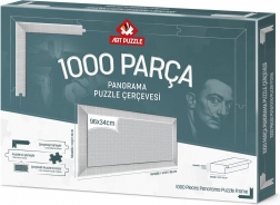 Weißer Puzzle-Rahmen 96x34 cm