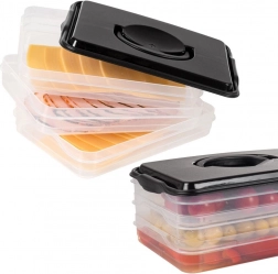 Tříúrovňový box na uzeniny a sýry 3×600 ml