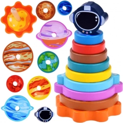 Puzzle in legno con tema spaziale