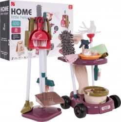 Dječji kolica za čišćenje s dodacima