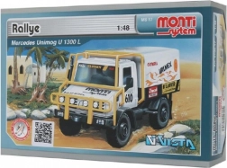 Kit de construction Monti System MS 17 Rallye Mercedes 1:48 en boîte 22x15x6 cm