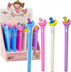 Svetleči kemični svinčnik Samorog na luni z modrim črnilom 0,7 mm