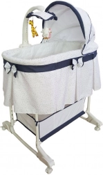 Multifunctional baby cradle and cot Milly Mally Sweet Melody simple gray