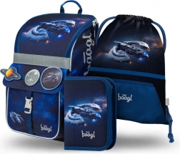 Baagl set scolastico Zippy Astronave – cartella, astuccio e sacca