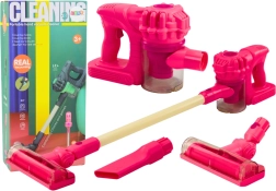 Dječji uspravni usisavač sa svjetlima i zvukovima – ružičasti