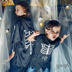 Souza mantello di Halloween per bambini CASPER 5–7 anni (110–122 cm)