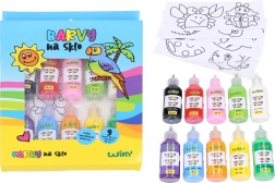 Barve za steklo set 9+1 vključno s šablonami