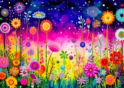 Goditi il Puzzle Serenata di Petali 1000 pezzi