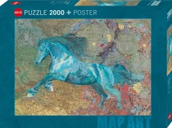 Puzzle HEYE Map Art: Horse 2000 pieces