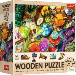 TREFL Drvene puzzle Šareni kokteli 501 dio