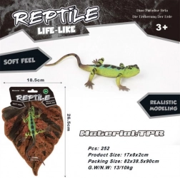 Rubber Green Lizard 17 cm