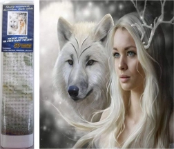 Norimpex Pittura diamantata Regina delle pianure ghiacciate 30x40 cm