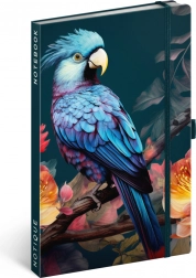 NOTIQUE Notebook Parrot, ruled, 13 × 21 cm
