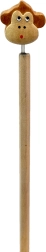 Wooden Pencil with Monkey Head