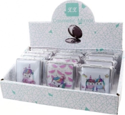 Gennemsigtigt lomme-spejl med enhjørninge