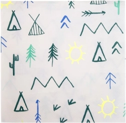 Tipi Forest Paper Napkins MERI MERI 33 × 33 cm, 20 pcs