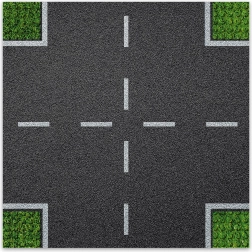 Tavoletta da costruzione di design Incrocio BRIXIES Plus