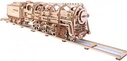 Mechanical Wooden Puzzle UGEARS - Steam Locomotive with Tender