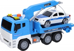 Tracteur avec voiture et effets