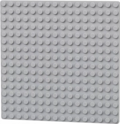 Double-sided baseplate 16x16 light gray