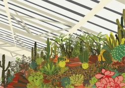 Gibsons puzzle Brutalist Winter Garden London 500 pieces