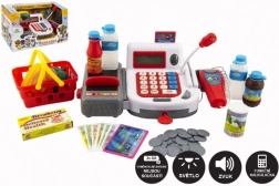 Digital kids’ cash register with accessories, light and sound