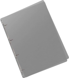 Classeur A5 Lines fumé avec mécanisme à 4 anneaux