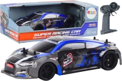 RC avto 1:18 z gumijastimi kolesi za drift, modro