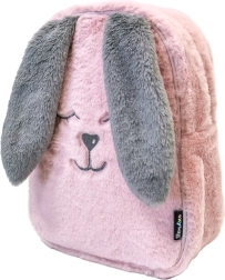 Zainetto prescolare per bambini FUNNY HONEY BUNNY – coniglietto rosa in peluche
