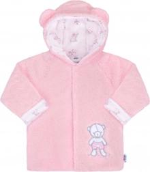Giacca invernale per neonati con cappuccio New Baby Nice Bear, rosa