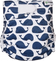 T-TOMI Couche culotte AIO - set de change à scratch Whales