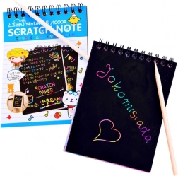 Rainbow scratch art with drawing stick – Rainbow