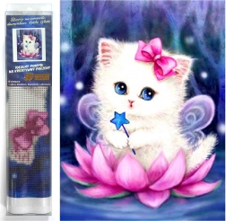 Diamond painting Kattenfee 30 × 40 cm