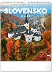 Nástěnný kalendář Čarokrásné Slovensko 2026