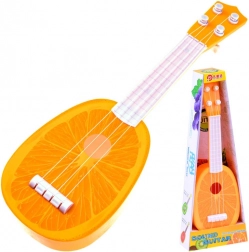 Gyerek ukulele – műanyag gitárka 37 cm – Narancs