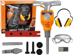 Zestaw narzędzi dla majsterkowiczów Pneumatyczne młoto-wiertło Okulary