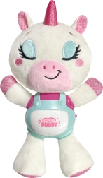 Slaaphulp knuffel eenhoorn met melodieën en licht 29 cm