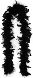 boa nero con piume 2 metri