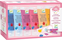 DJECO Finger Paints in Tubes 6x75ml