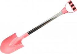 Sand shovel with aluminum handle pastel pink 60 cm